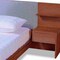 Baxton Studio Sami Modern Light Grey Fabric and Walnut Brown Wood Queen Size Storage Bed with Built-In Nightstands 183-11056-Zoro - alternate 6